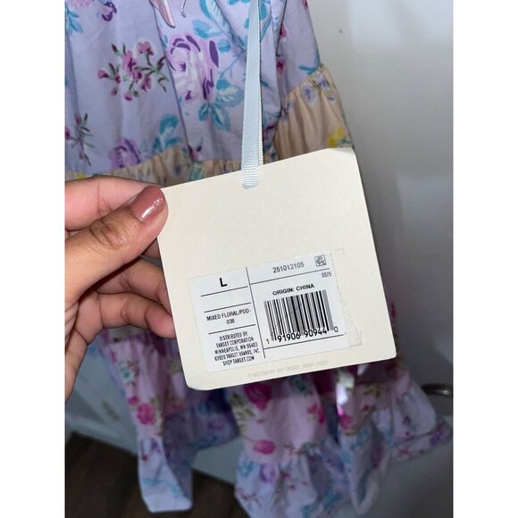 NWT LoveShackFancy Target Jeanne Tie Strap Floral Tiered Dress Large L Womens - Picture 6 of 12